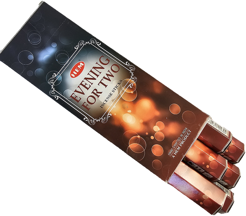 HEM EVENING FOR TWO INCENSE STICKS