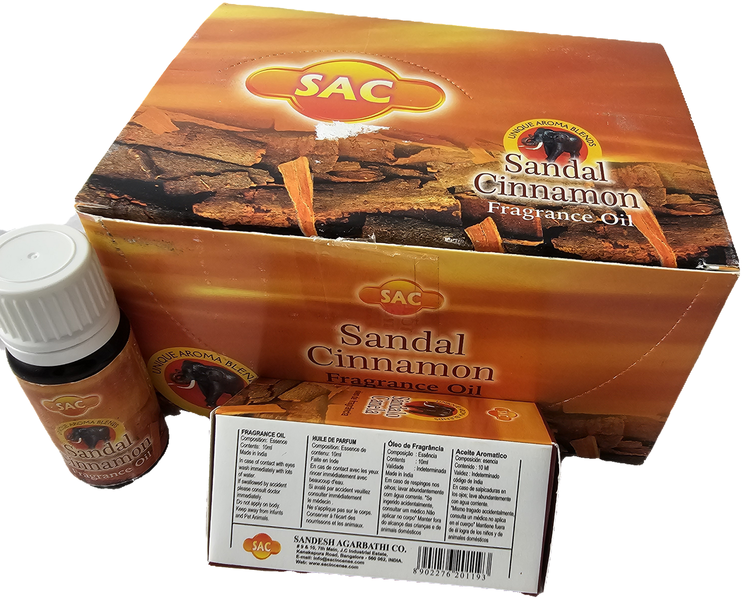 Sac sandal cinnamon oil*
