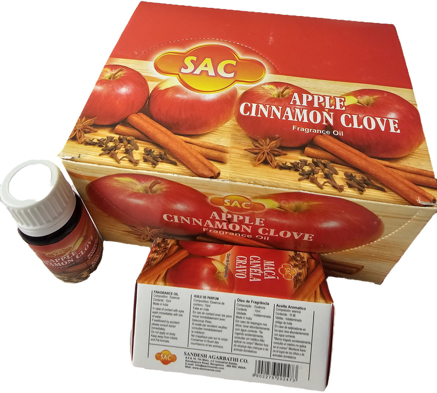 Sac apple cinnamon clove oil*
